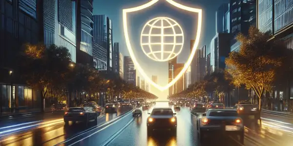 A cozy living room featuring a person enjoying a vibrant artistic film on a modern screen, emphasizing safety and comfort.