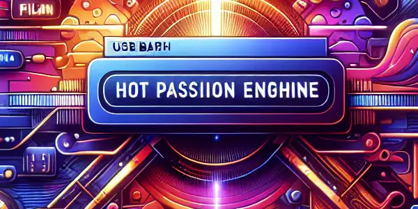 A vibrant digital interface showcasing a search engine for Japanese adult entertainment, featuring enticing icons and abstract imagery.